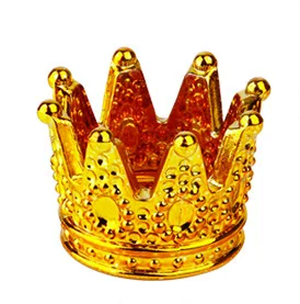 Gold Многофункциональная Хрустальная пепельница в форме короны пепельница для сигарет Пепельница для сигар - Цвет: Gold