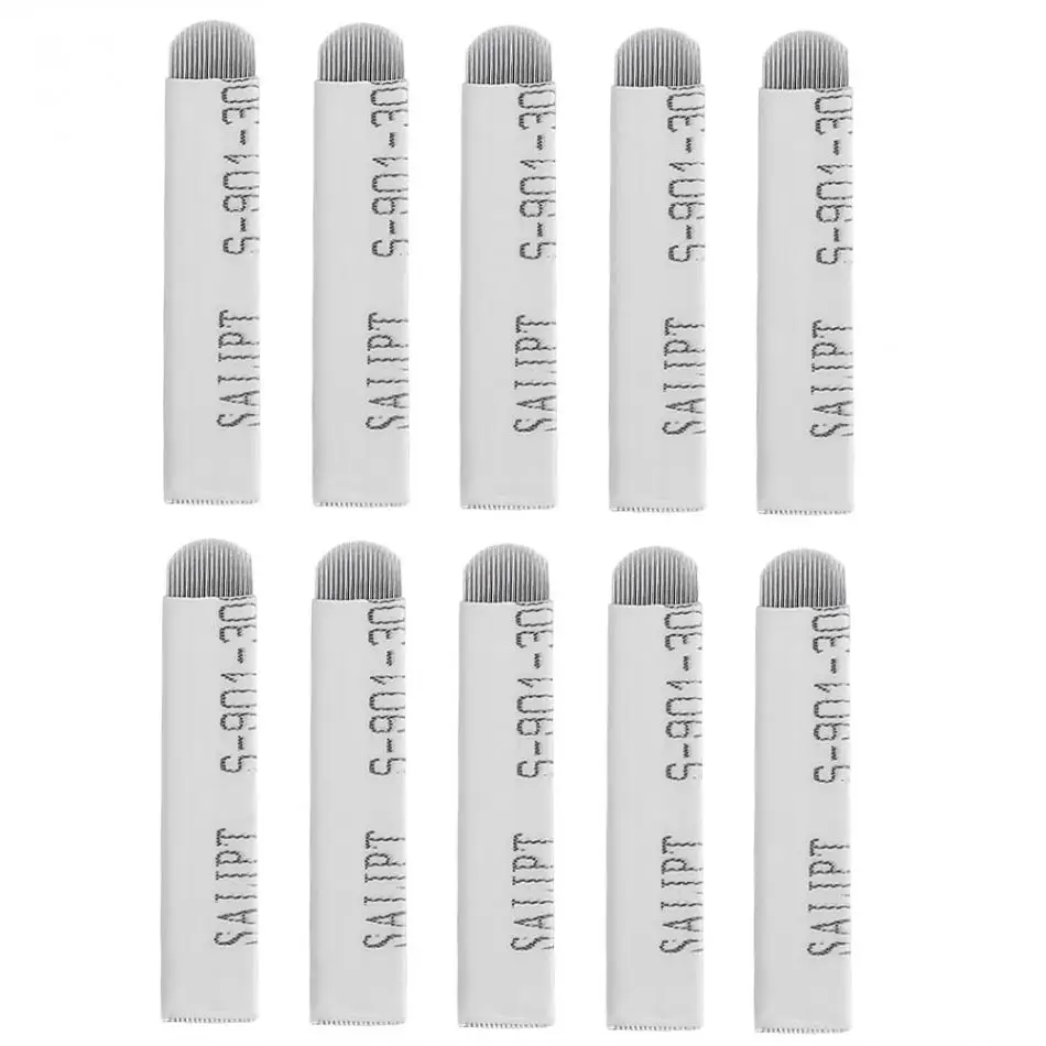 

Tattoo Pen Permanent Makeup Microblading Lip Eyebrow Tattoo Pen Practice Kit with 10pcs 18U Tattoo Neddle