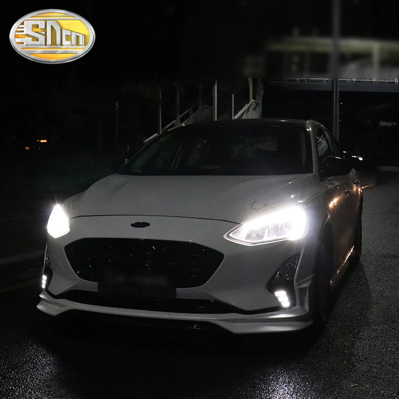 2 шт. светодиодный DRL для Ford Focus 5 MK5 2019 дневные ходовые огни противотуманная фара с