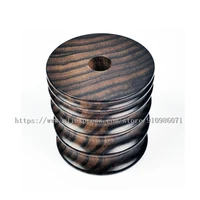 sandalwood grinder 5 mills46101315mm ebony wood leather tip side border burnisherleather side polish wood wheel