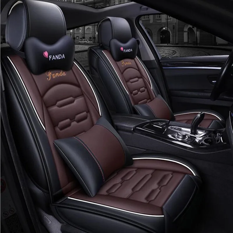 Кожа ПУ автомобиля чехлы на сиденья для BMW 3/4 серии E46 E90 E91 E92 E93 F30 F31 F34 F35 G20 G21 F32 F33 F36
