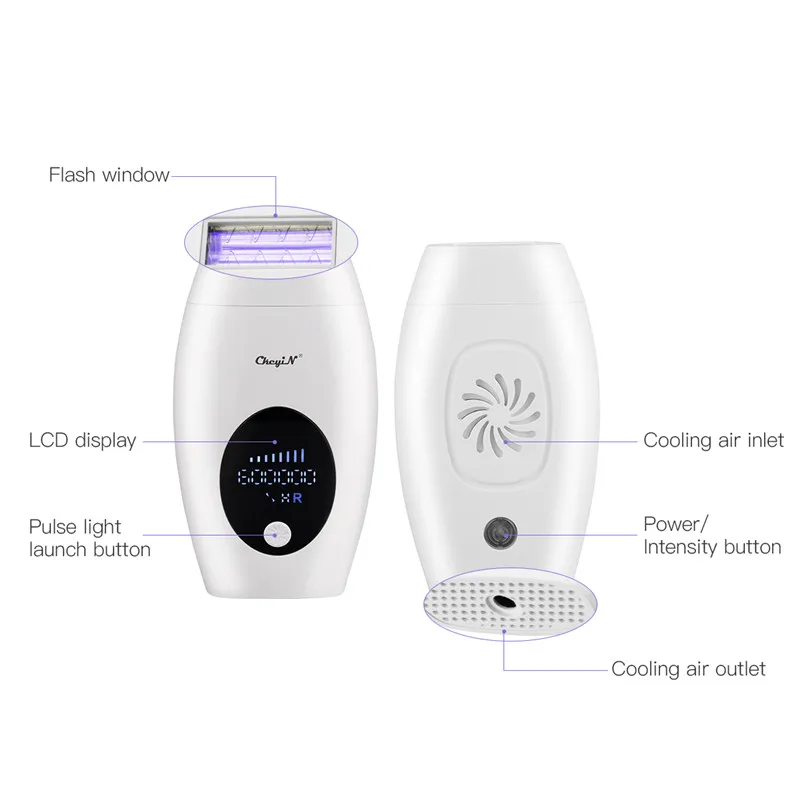 

IPL Pulsed Laer Epilator 600000 Flashes Permanent Painless Hair Removal Trimmer Depiladora Laser for Legs Face Body Shaving Tool
