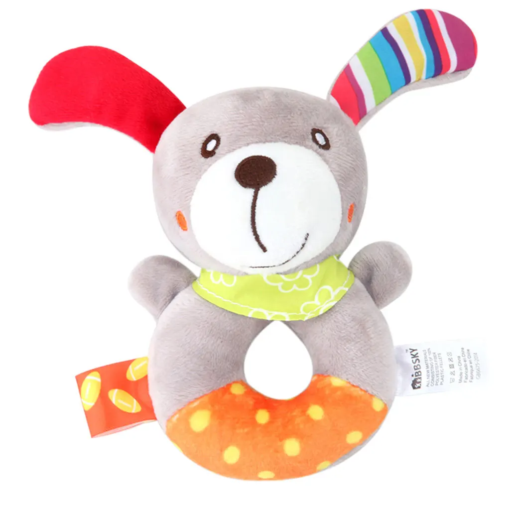 

Погремушки для детей, детские игрушки 0, 6, 12, 13, 24 месяца, развивающие игрушки от 0, развивающие новорожденные младенцы, рукоятка, милые животн...