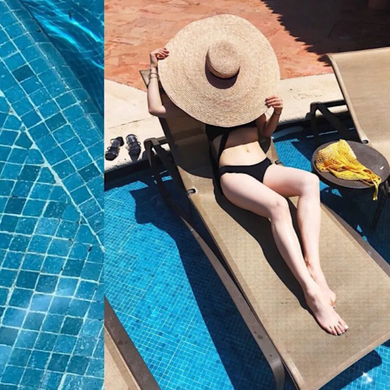 

Woman Fashion Large Sun Hat Beach Anti-uv Sun Protection Foldable Straw Cap Cover Oversized Collapsible Sunshade Beach Hat