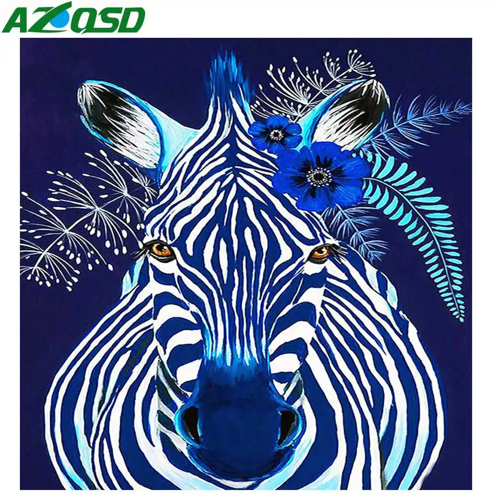 AZQSD новая алмазная живопись 2019 Алмазная вышивка Зебра стразы 5D &quotсделай сам&quot