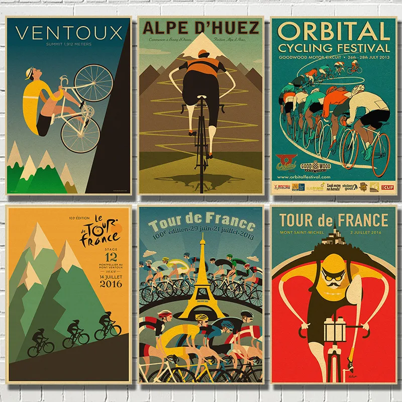 

Simple Cartoon Comic Festival Carbon Environmental Protection Promotion Cycling Sports Poster Canvas Print Wall Decoration