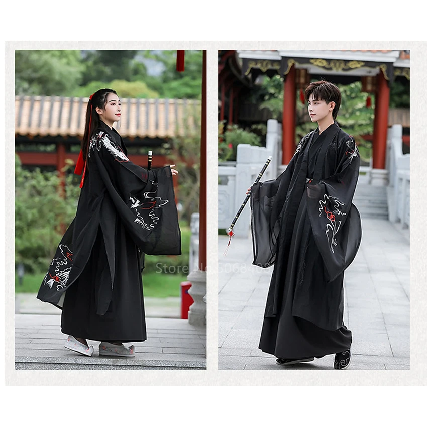 

Asian Traditional Japanese Dress Unisex Women Men Crane Embroidery Yukata Kimono Party Cardigan Haeajuku Hanfu Halloween Cosplay