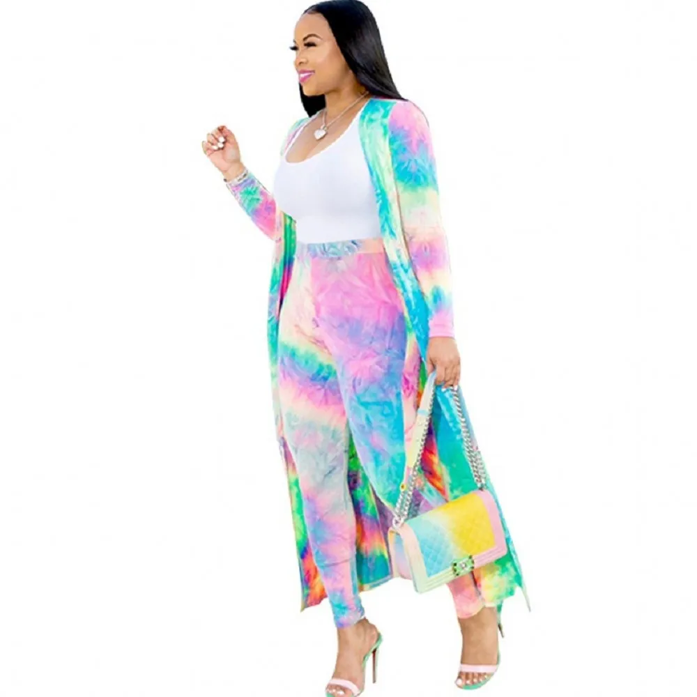 

2 Piece African Dashiki African New Fashion Long Sleeve Print Coat Cape Tights 2 Piece Trousers Casual Suit Women Spring Autumn