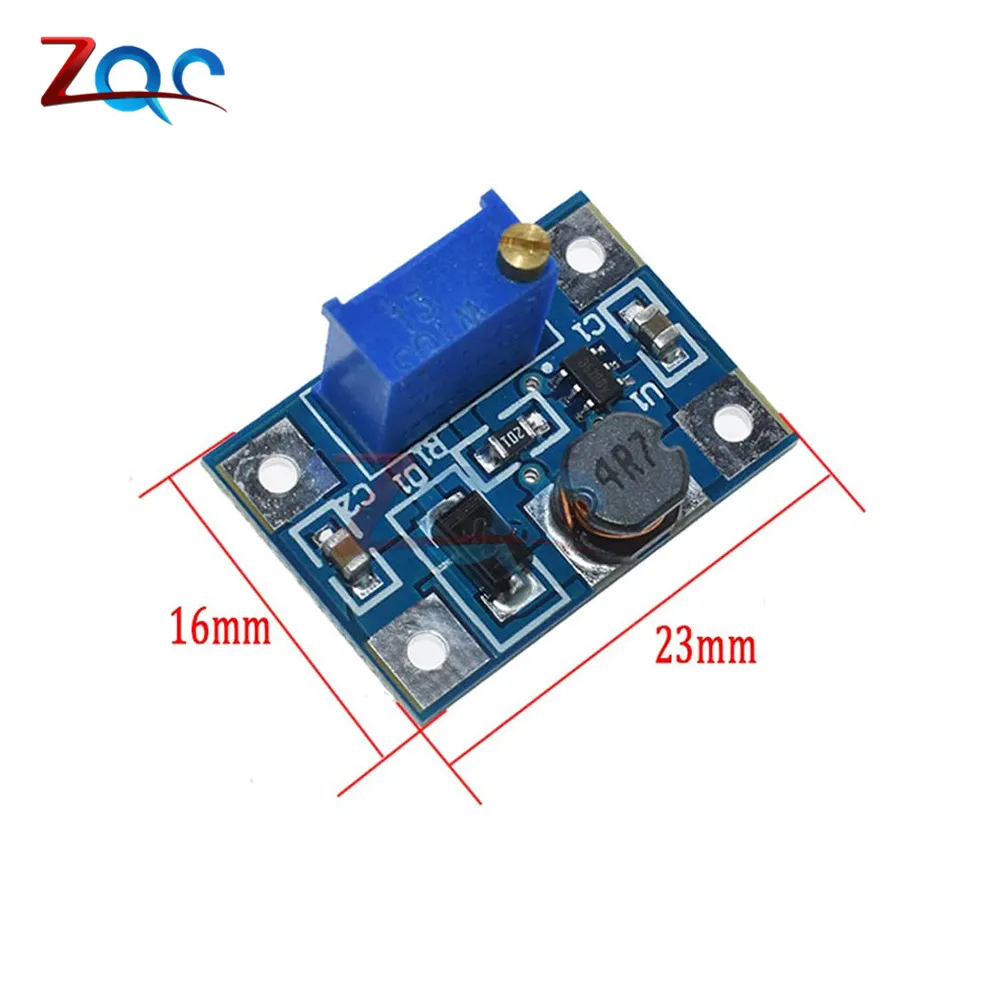 5 шт./лот SX1308 DC 2 24V 2A до 28V Step Up Модуль питания с 10K Ohm регулируемый потенциометр