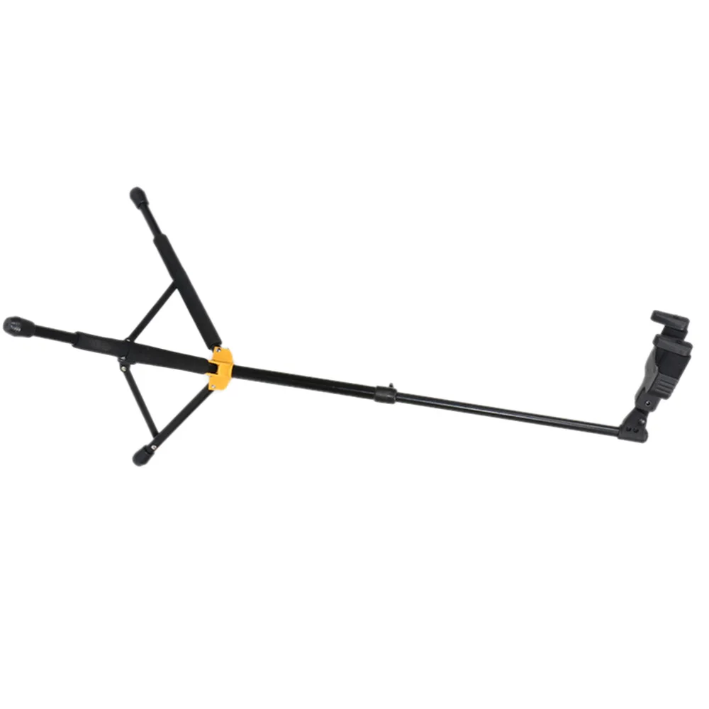 

1Pc Ukulele Stand Violin Telescopic Folding Support Guitar Gravity Automatic Lock Rack Hook Guitar Hanger (Black)