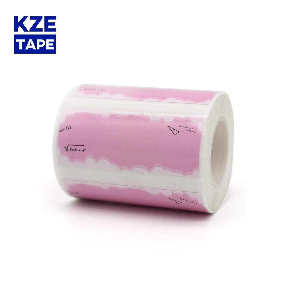 

Kze Pink Note Cute Thermal Label Roll 50*20mm New Typeable Washi Tape lovely mark sticker for EQ11 mini thermal label printer