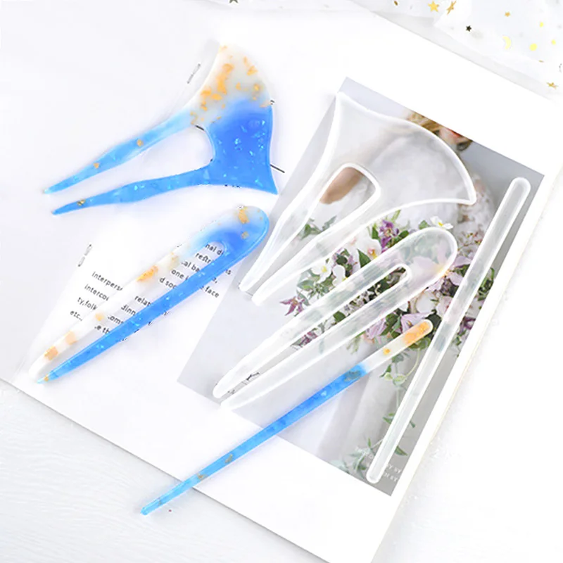 Заколка для волос силиконовые формы Классическая DIY ручной работы с украшением в