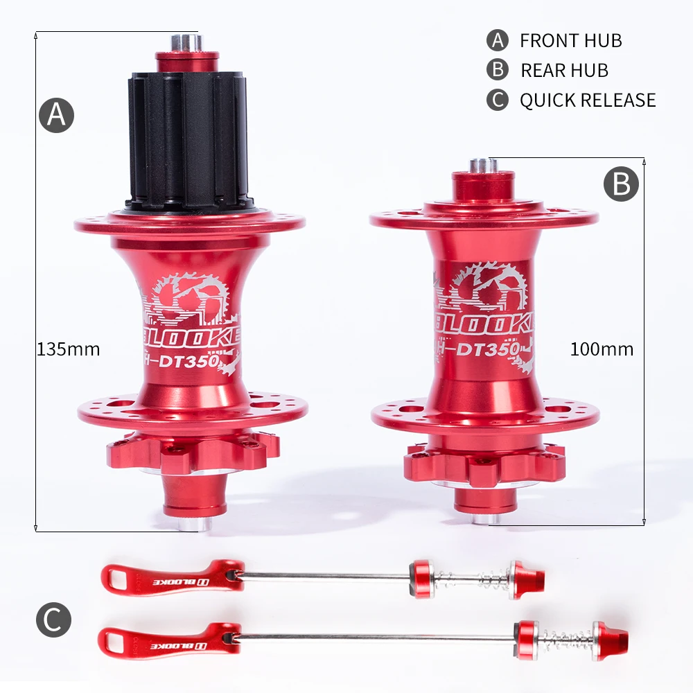 BLOOKE 32 Hole H Hub 2 4 подшипник MTB Thru Axle 6 втулка для ногтей Кассетный куб велосипед 7 8 9 10 11
