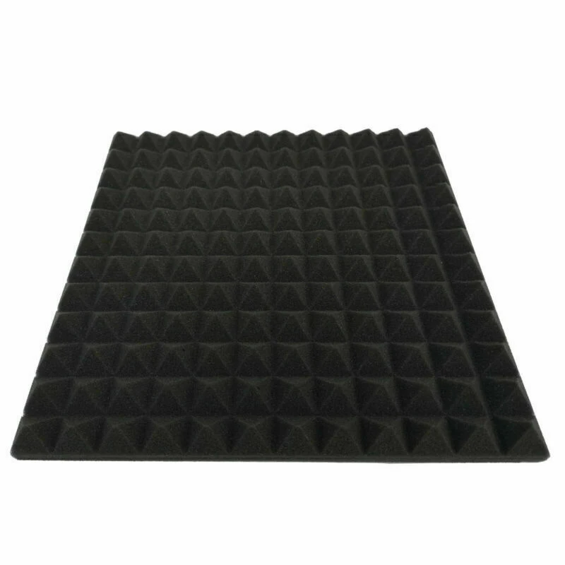 

Hot-12 Pack Pyramid Shape Soundproof Foam Sound Proof Padding Treatment Panel for Echo Bass Insulation