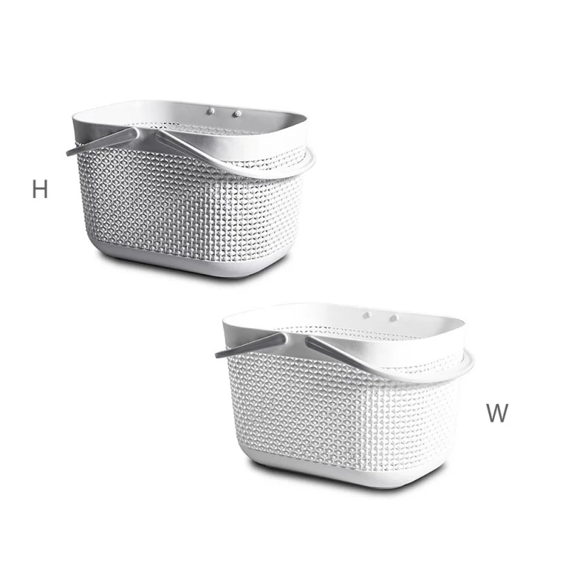 Портативная корзина для хранения в спальню и ванную комнату с ручкой из прочного