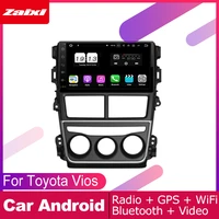 zaixi android car gps multimedia player for toyota vios yaris 2018 car dvd navigation radio video audio player navi map