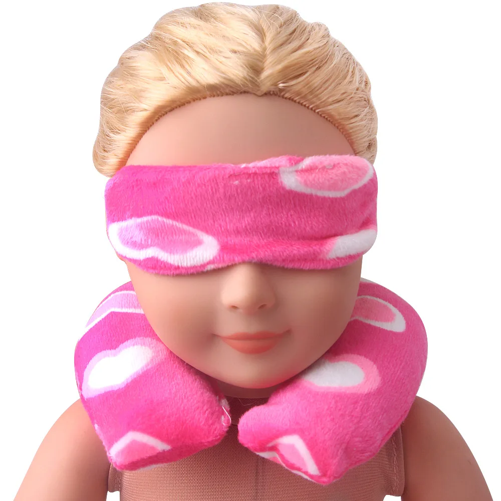 18-дюймовая американская кукла для девочек U-образная подушка + маска глаз русская