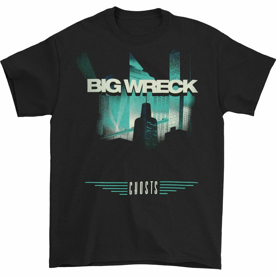 Big Wreck Мужская футболка с призраками маленькая черная принтом Новая мода Diy