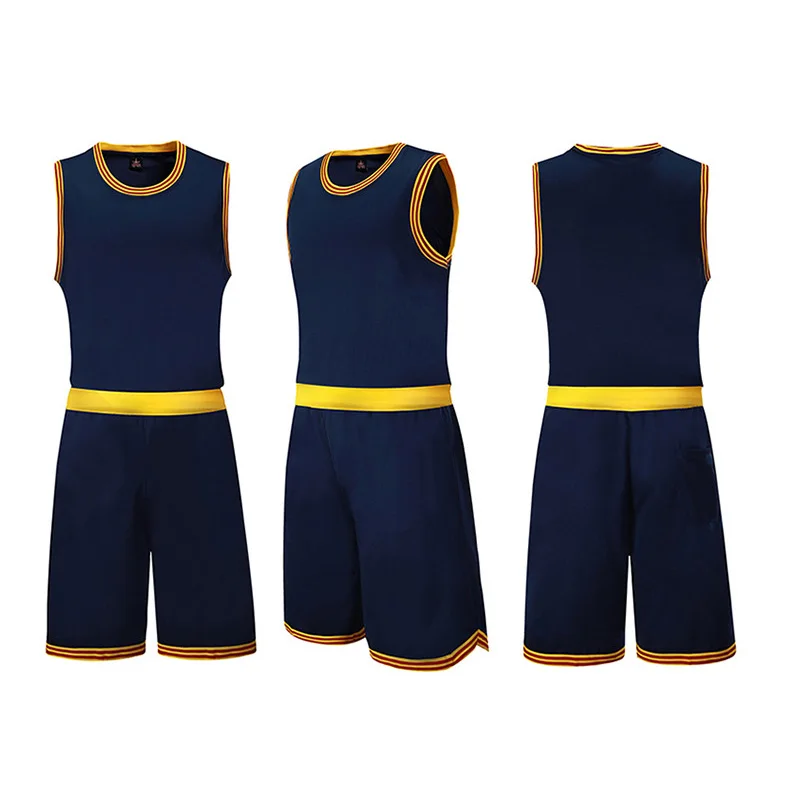 Мужской баскетбольная тренировочная форма из джерси костюм дышащий Молодежный