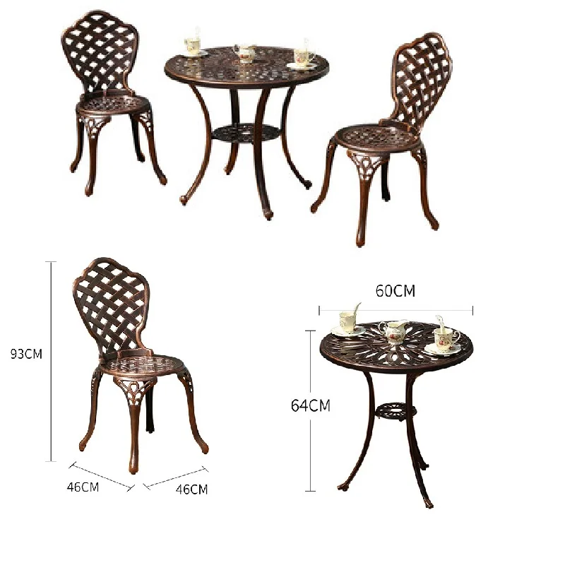 Европейский стиль уличные столы и стулья для отдыха набор столов стульев из