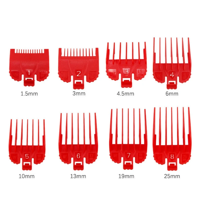 

8pcs/set Electric Clippers Caliper Limit Comb Oil Head Clipper with Storage Box