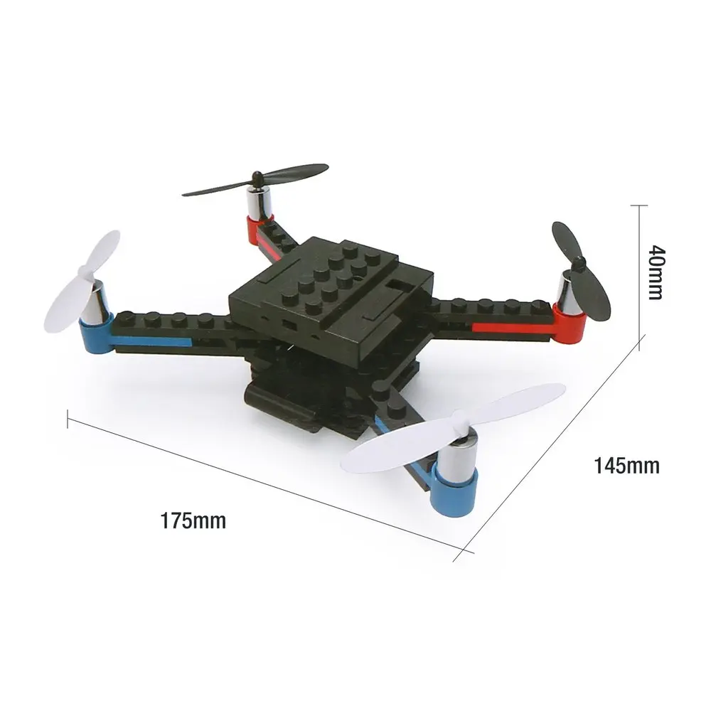 L222 мини микро RC строительный блок 3D кирпичи Квадрокоптер БПЛА с переворачиванием Безголовый режим DIY для начинающих подарок