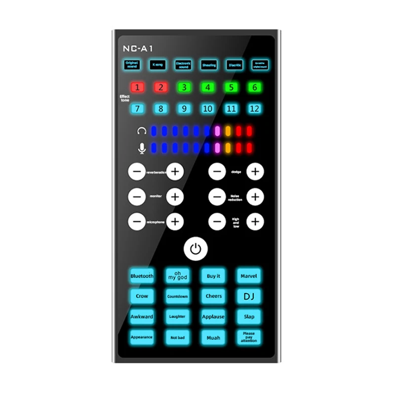 audio interface sound card mini mobile phone live streaming professional computer microphone recording bluetooth voice changer free global shipping