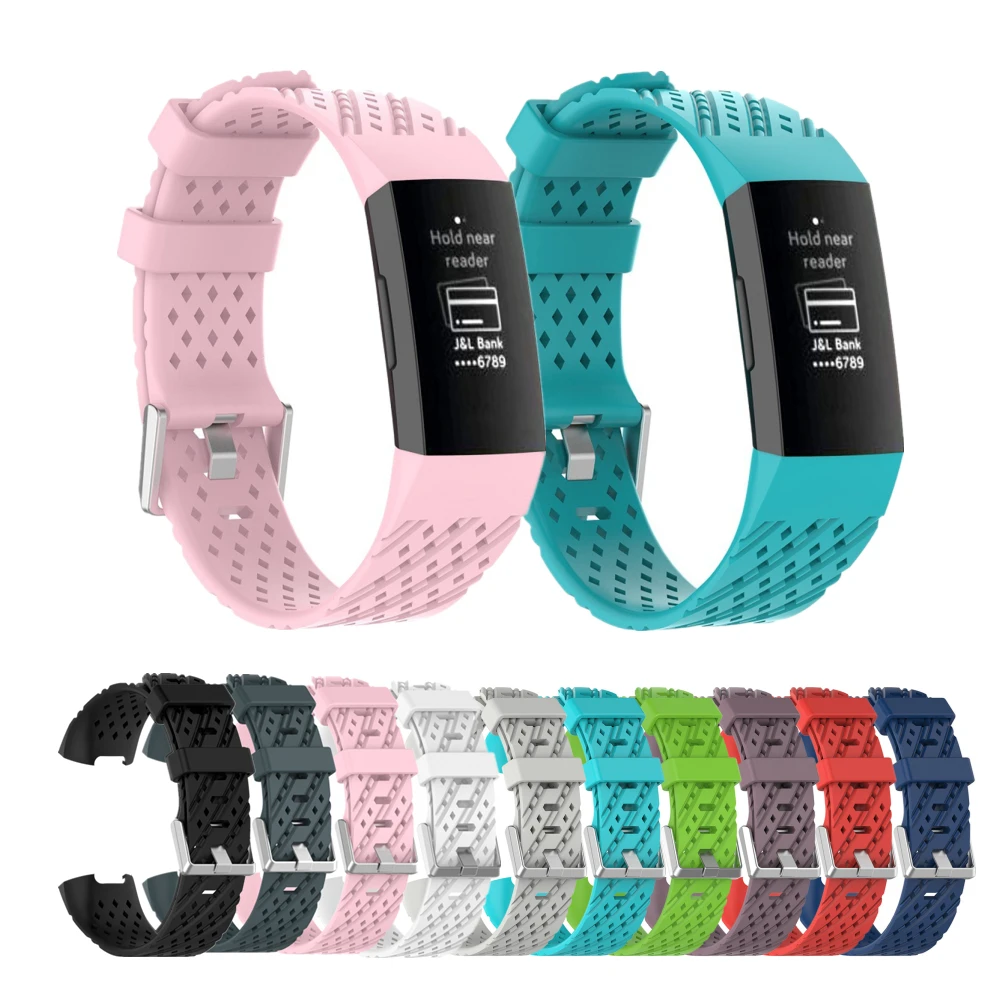 

Ремешок спортивный для Fitbit Charge 3 4, сменный мягкий силиконовый браслет из ТПУ для Fitbit Charge 4, зарядка 3, SE