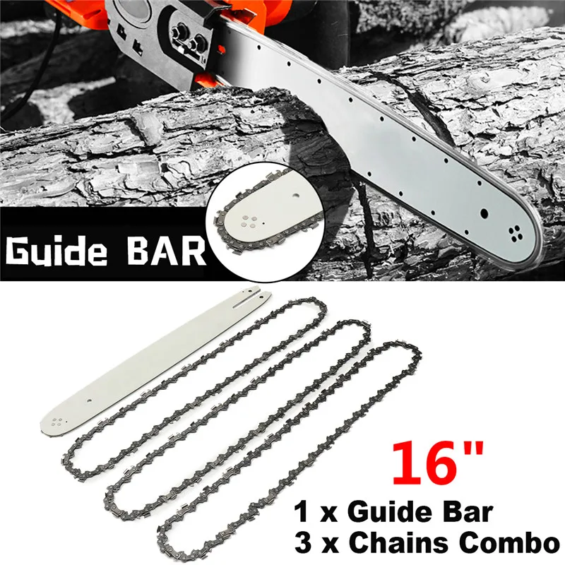 Направляющая для цепной пилы 16 дюймов 3 полузубила 3/8LP 050 STIHL 009 012 021 E180 MS180 MS190 |