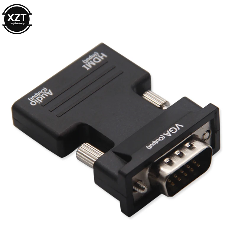 HDMI Женский к VGA Мужской конвертер с аудио адаптером поддержка 1080P выход сигнала +