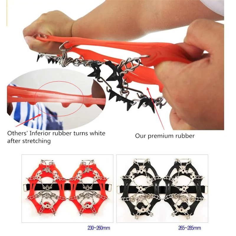 Качественные противоскользящие кроссовки для альпинизма зимняя ходьба 18 зубов