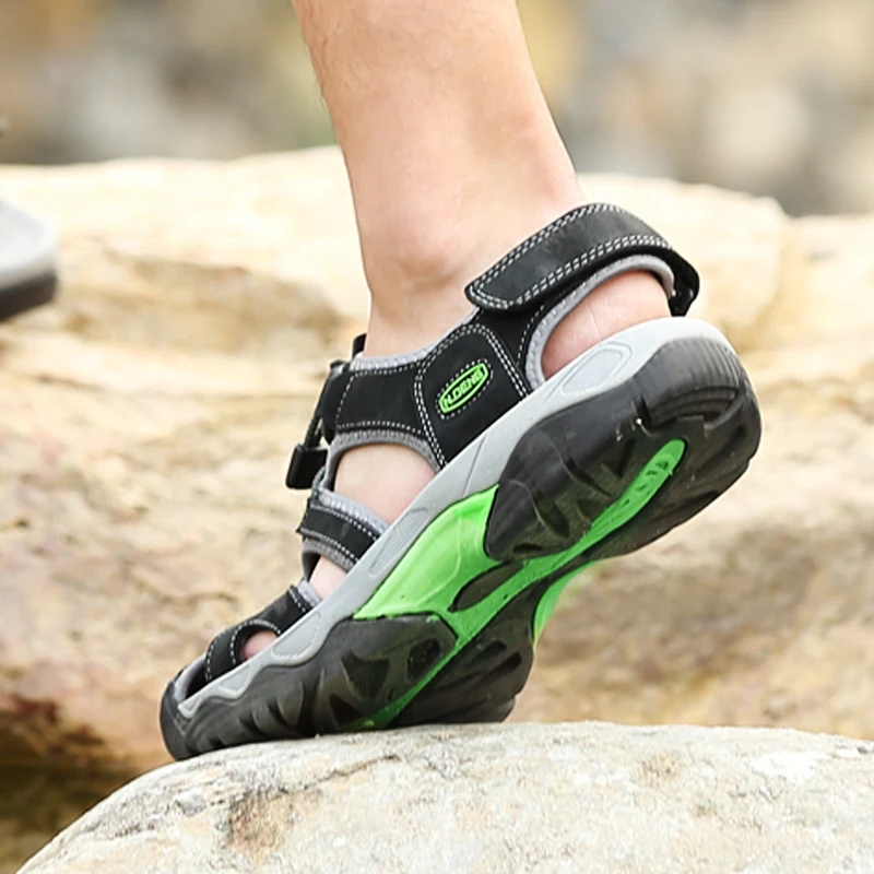 Tantu Summer Outdoor Sandals Quick-drying Sport Beach Sandals for Men Lightweight Hiking Sandals Non-slip Men's Sandals