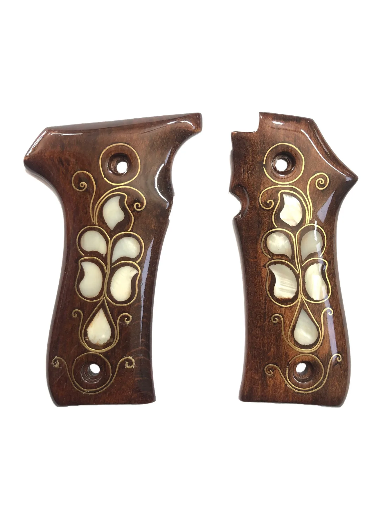 

Llama 7,65mm. Compatible Special Series Pearl Inlaid Wooden Grip Mod3