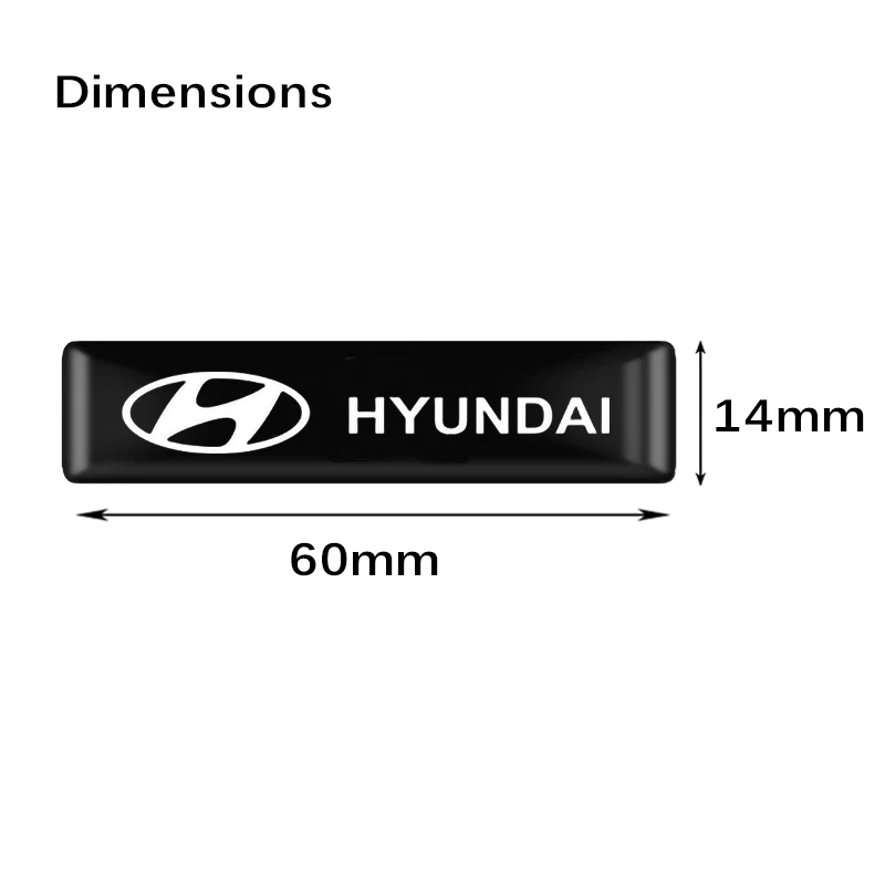 3D эпоксидная смола стайлинга автомобилей эмблемы декоративные наклейки для Hyundai