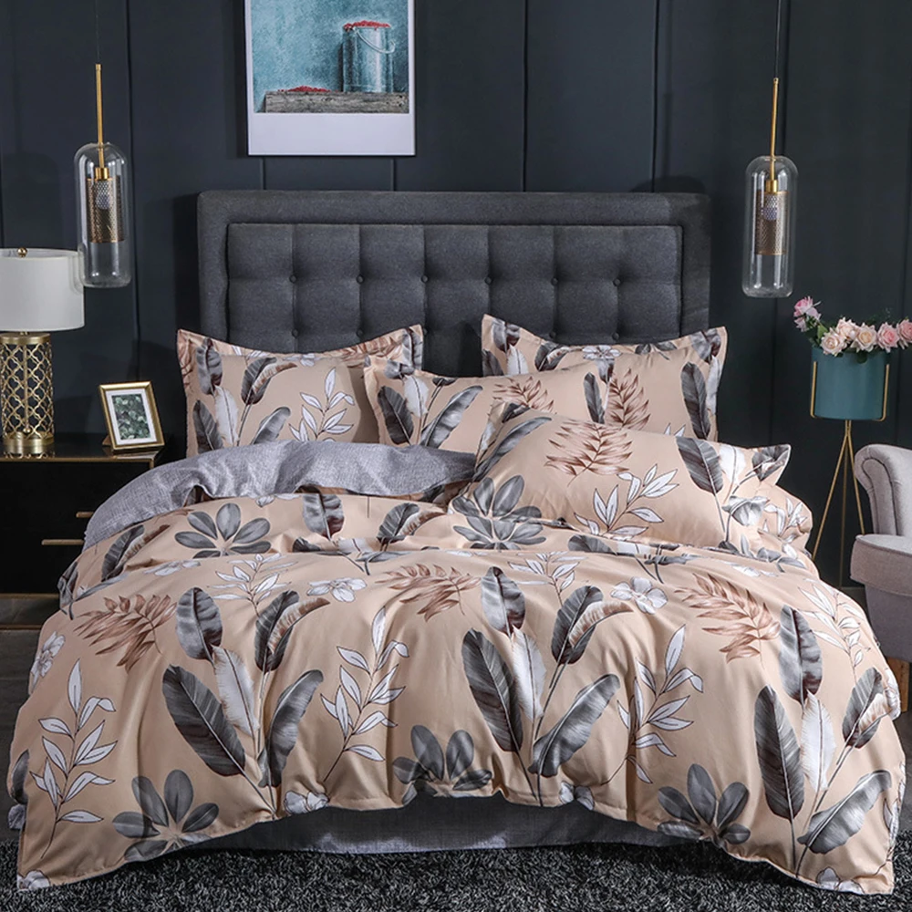 4pcs Duvet Cover Sets Colorful Bed Comforter Quilt Covers Cotton Bedding Bedclothes with Pillowcases | Дом и сад