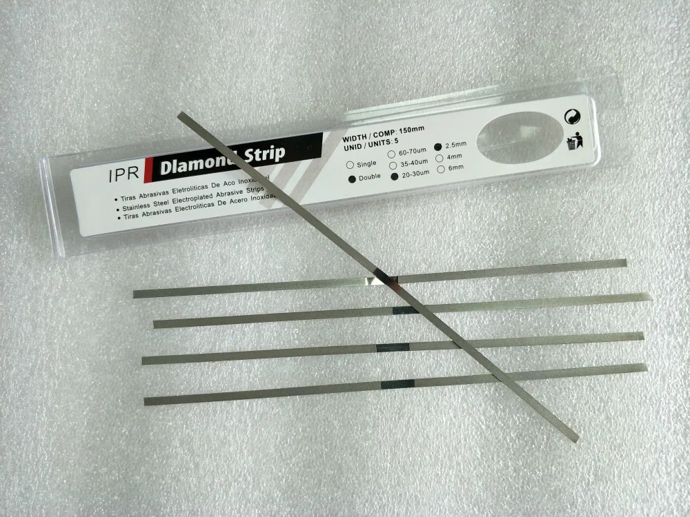 Алмазные абразивные полоски из нержавеющей стали с ортодонтической полировкой