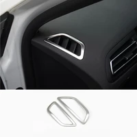 for citroen c4 2016 stainless steel car front small air outlet decoration cover trim car styling accessories 2pcs