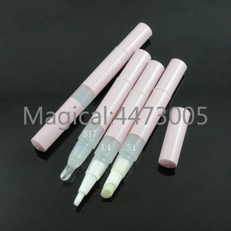 10/30/100pcs/lot 3ml Empty Makeup DIY Pink Rotating Pen Lip Gloss Bottle Acne Removing Cream Lotion Bottles Gels Pens | Красота и