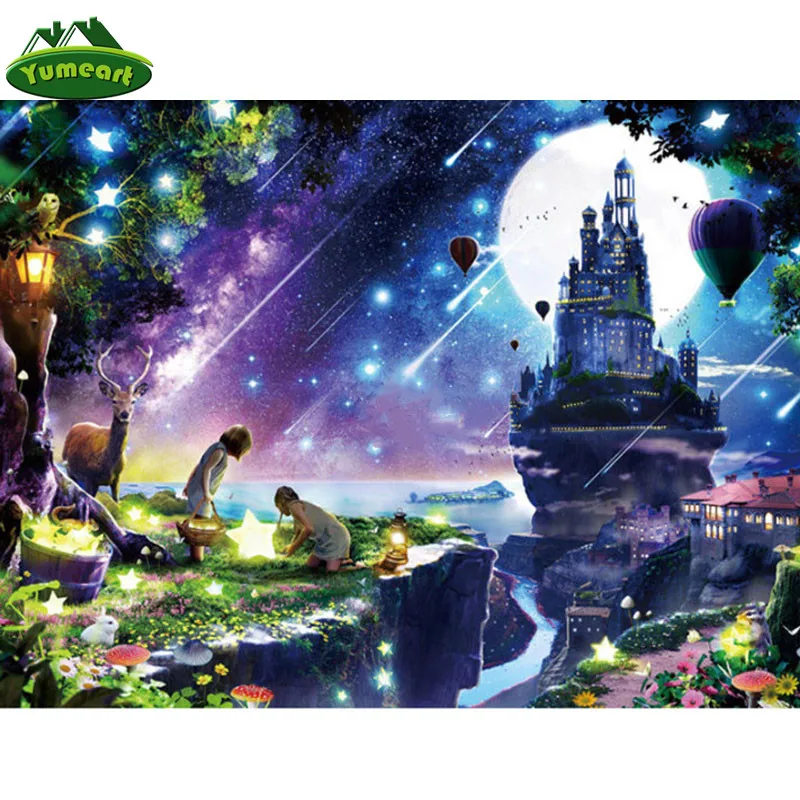 YUMEART полная квадратная дрель Алмазная вышивка метеоритный дождь 5D DIY алмазная