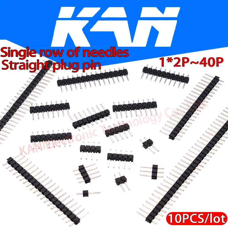 2 54 мм Однорядный штекер ~ 40P печатная плата с отключением штырьковый разъем