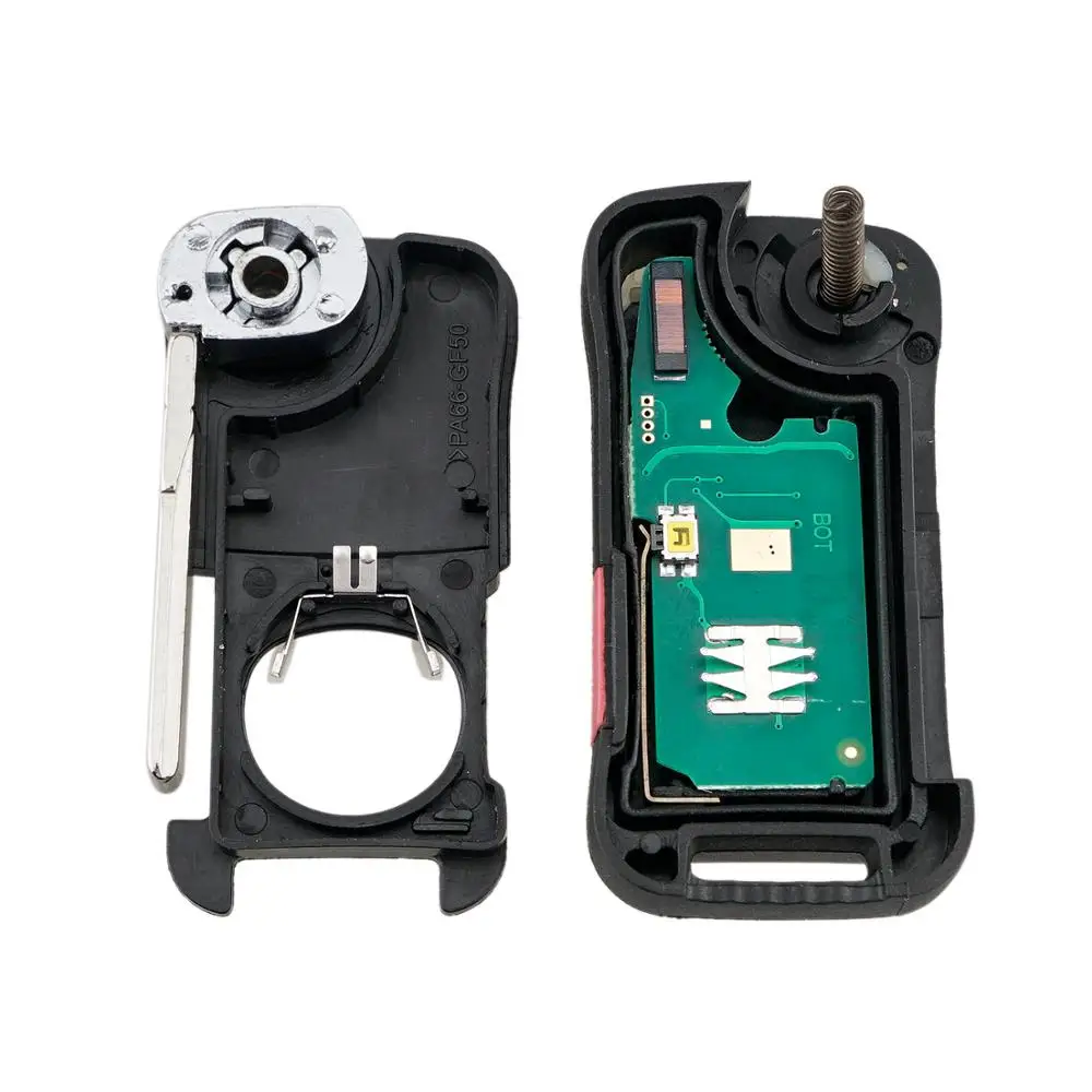 

BHKEY KR55WK45032 Car Remote Key for Porsche Cayenne Base GTS S Turbo Sport 2004-2010 Flip Smart Car Key 315Mhz ID46 Chip