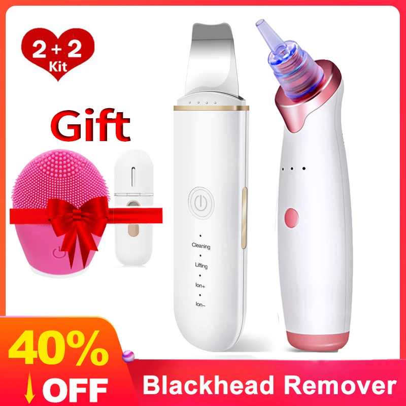 Ультразвуковое удаление черных точек для удаления скруббера кожи с черными