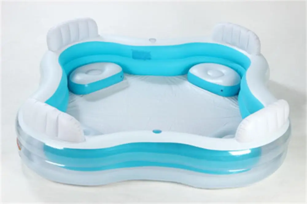 INTEX piscina inflavel adulto children's home swimming pool transparent thickened baby family adult paddling bath With backrest | Мать и