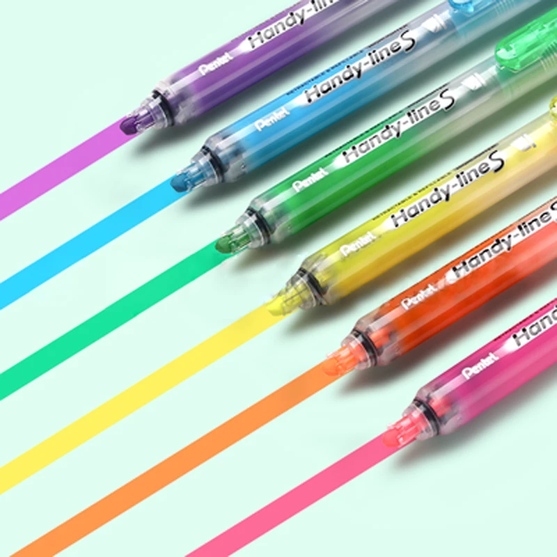 1 шт. ручка Pentel surligeur SXS15 стильная Выдвижная неоновая хайлайтер 6 цветов|pen pentel|pen