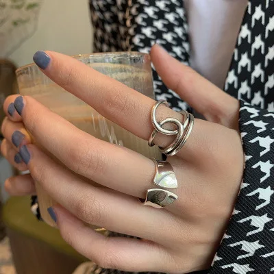 Крутые Дизайнерские широкие кольца в стиле хип хоп для женщин модные украшения