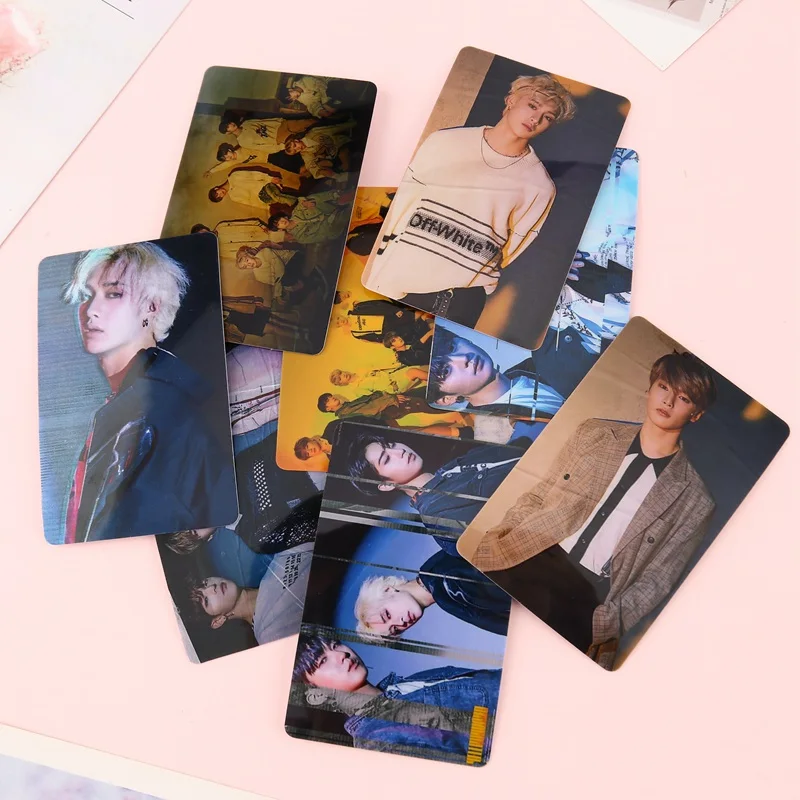 10 шт./компл. KPOP Stray Kids альбом желтая древесина Lomo карты фото карты наклейки фотостудии плакат подарочный канцелярский набор