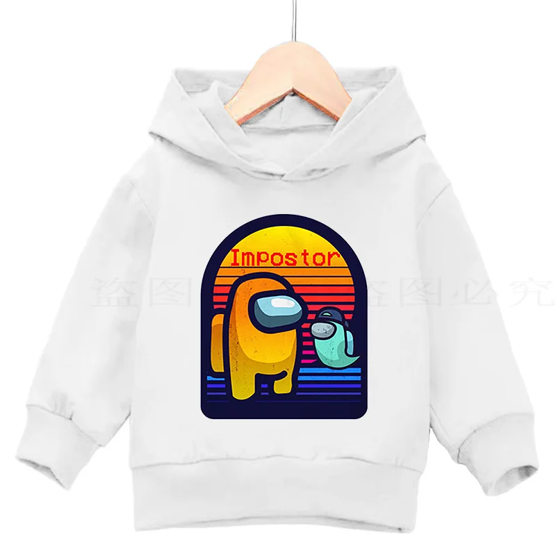 

Fashion Among Us Print Hoodies Boys Girls Sweatshirt Casual Hoodies Baby Winter Warm Long Sleeve Hooded Children Clothes