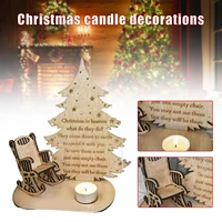 christmas remembrance candle ornament to remember loved ones wooden candle holder desktop ornament sub sale