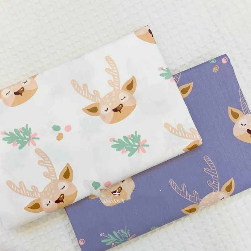 Простыня с принтом хлопковая ткань 100% хлопок саржевая сделай сам для шитья