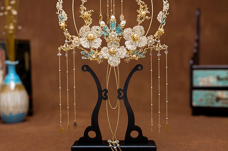 JaneVini роскошный свадебный веер с золотыми кристаллами золотые цветы Бабочка